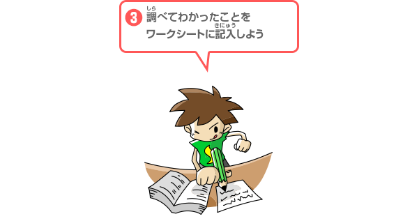 3.ワークシートを記入しよう